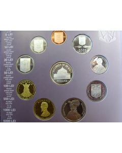 Romania  Set 2002	Special Proof set - The European Bank for Reconstruction and devolopement / Proof