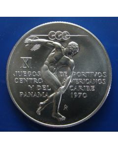 Panama	 5 Balboas	1970	 Discus thrower – Silver