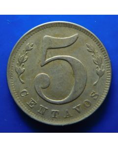 Colombia 	 5 Centavos	1886