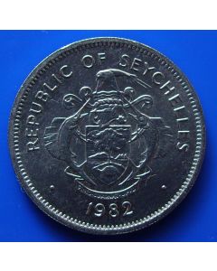 Seychelles 	 Rupee	1982	 Triton Conch shell