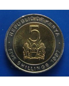 Kenya  5 Shillings	1997	 unc