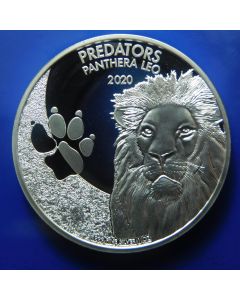 Congo Democratic Republic 	20 Francs	2020	 Lion (Panthera leo) 