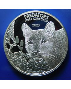Congo Democratic Republic 	20 Francs	2020	 Cougar (Puma concolor)
