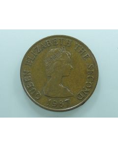 Solomon Islands 	 5 Dollars	1977	  - Fossilized clam shell - Silver / in coin-card