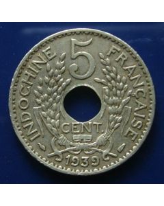 French Indo-China 5 Cents1939km# 18.1a 
