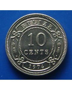 Belize10 Cents1974km# 35