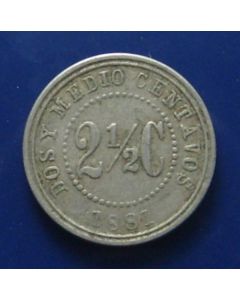 Colombia  2½ Centavos 1881 km# 179 