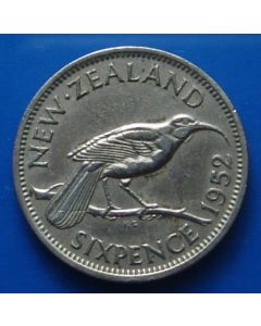 New Zealand  6 Pence km# 16 