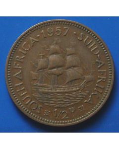 South Africa ½ Penny1957 km# 45