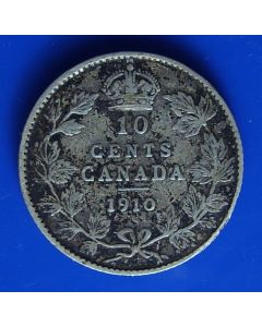 Canada  10 Cents1910km# 10   Schön# 11.3