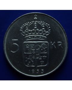 Sweden  5 Kronor1955 km# 829 