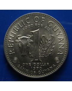 Guyana  Dollar1970km# 36    Schön# 6