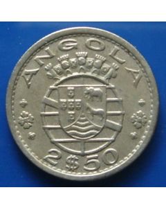 Angola 2½ Escudos1956km# 77    Schön# 17