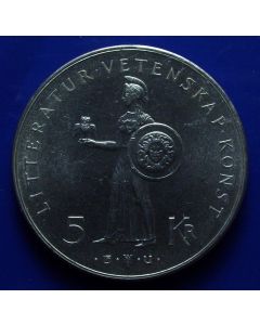 Sweden 	 5 Kronor	1962	 - 80th Birthday of Gustaf Vl Adolf  - Silver