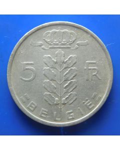 Belgium 	 5 Francs	1949	 (Dutch Text)