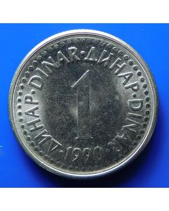 Yugoslavia  Dinar1990km#142   Schön#137