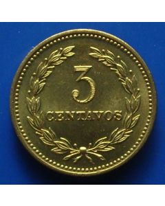 El Salvador  3 Centavos1974km# 148   Schön# 20 unc