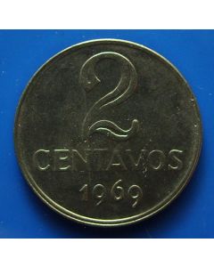 Brazil 2 Centavos1969km# 576.2