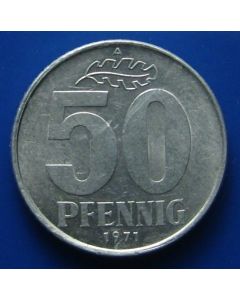 Germany Democratic Republic  50 Pfennig1968 km# 12.2 