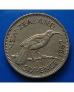 New Zealand  6 Pence1957,2 km# 26.1  without strap*