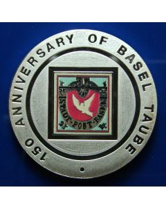 Equatorial Guinea 7000 Francos 1995	 Basel "Taube" - Silver / Proof