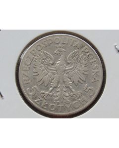 Poland  5 Zlotych1932Y# 21   Schön# 20