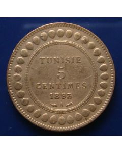 Tunisia  5 Centimes1893km#221 