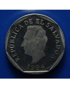 El Salvador  5 Centavos1994km# 154b  proof*