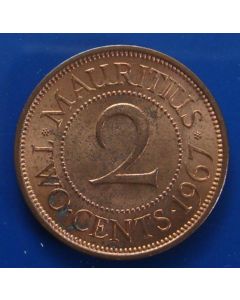 Mauritius  2 Cents1967km# 32