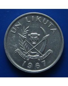 Congo Democratic Republic km# 8  Likuta1967