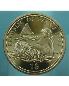 Palau  Dollar1999 km# 40