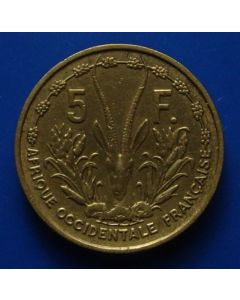 French West Africa  5 Francs1956km# 5