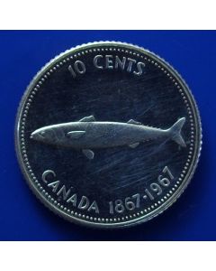 Canada 10 Cents1967 ndkm# 67  Schön# 69