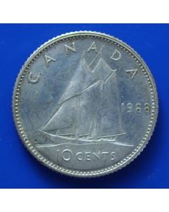 Canada 10 Cents1968km# 72   Schön# 61a
