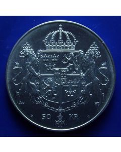 Sweden 	 50 Kronor	1976	  - Wedding of King Carl XVl Gustaf  - Silver