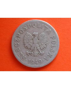 Poland  50 Groszy1949 Y# 44a  Schön# 36b