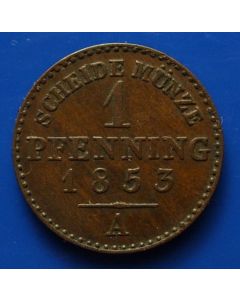 German States  Preussen Pfennig 1853A km# 451