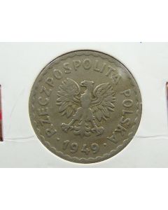 Poland  Zloty1949 Y# 45    Schön# 37a