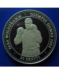 Tonga 	 50 Senti	1998	  Boxer - Silver / Proof