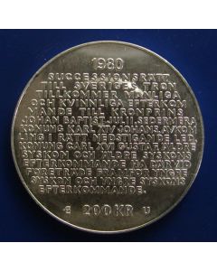 Sweden 	 200 Kronor	1980	 Swedish Royal Succession Law - Silver
