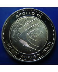 Paraguay 	 150 Guaranies	1975	 Apollo 15 Mission 