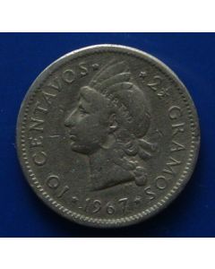 Dominican Republic10 Centavos1967km# 19a