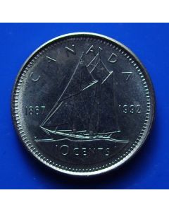 Canada 10 Cents1992km# 206  Schön# 203