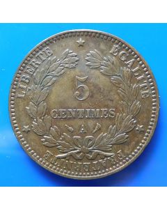 France  5 Centimes 1897A km# 821.1