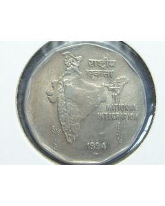 India  2 Rupees1994H km#121.4 - Type B