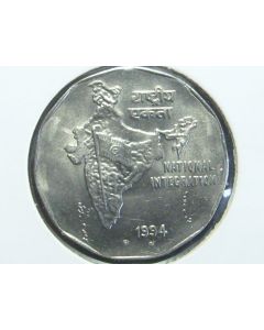 India  2 Rupees1994N km#121.4