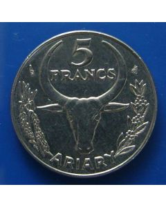 Madagascar  5 Francs1996km#  21 