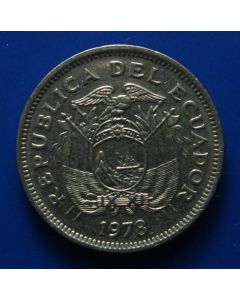 Ecuador  20 Centavos1978km# 77.2a    Schön# 41c
