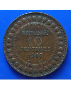 Tunisia  10 Centimes1917km# 236