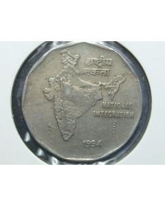 India  2 Rupees1994C km#121.3 - Type A 